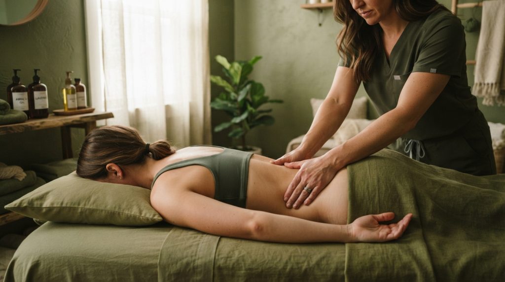 Therapist_massaging_lower_back